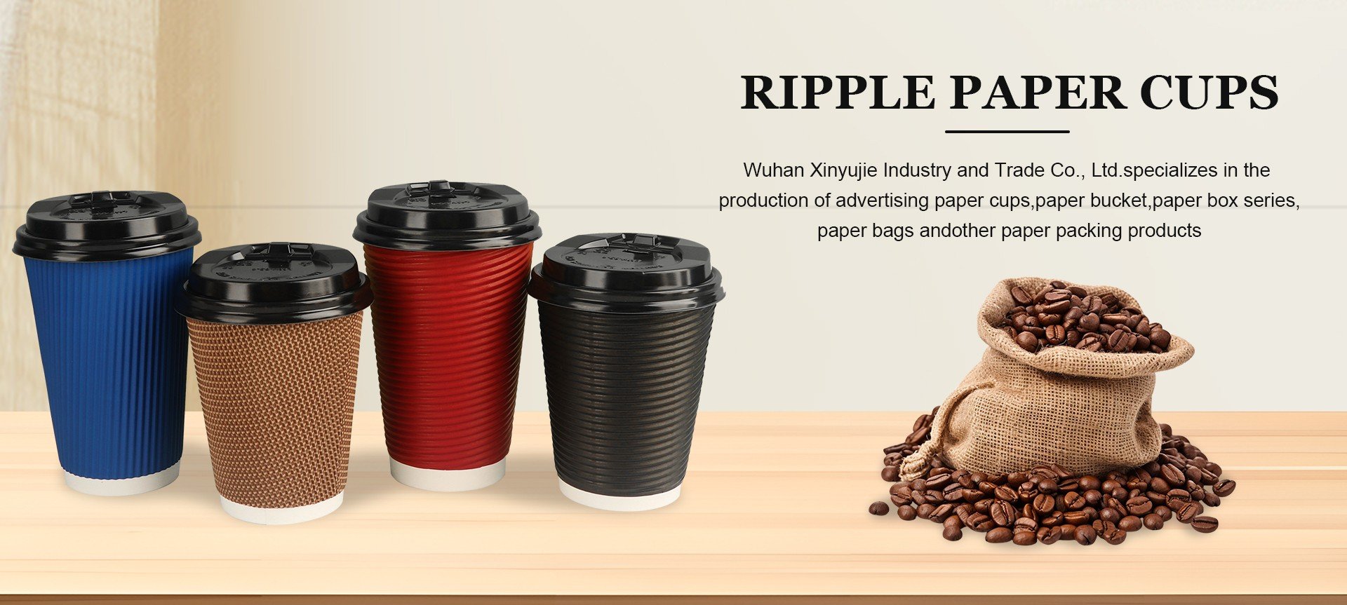 Xinyujie Paper Cup Industry Co., Ltd. Food packaging, Paper cups, Plastic cups with Lids, Lunch box, Paper salad bowl, Paper bag