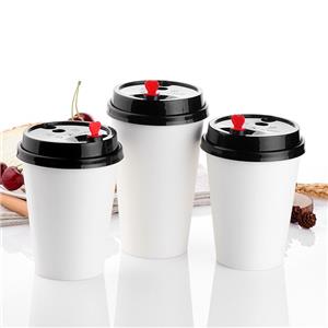 Disposable Single Wall Paper Cups 6oz 8oz 12oz etc Takeaway Coffee Cup to Go Hot Coffee Paper Cups with Lids disposable paper cup