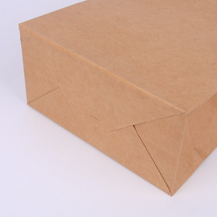 Custom Kraft Paper Gift Bag With Handles takeaway paper bag