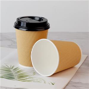 4oz 8oz 10oz 12oz 16oz Ripple Wall Paper Coffee Cups Paper Biocup ripple paper biocup