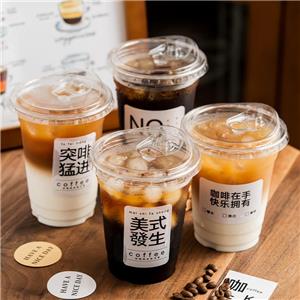 95mm Caliber Disposable PET/PP Plastic Cup with Lids 12oz 16oz 20oz Beverages Cup for Outdoor Activities Disposable coffee cup