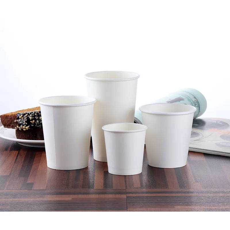 4oz Disposable Cafe Single Wall Coffee Paper Cup With Lid coffee cup