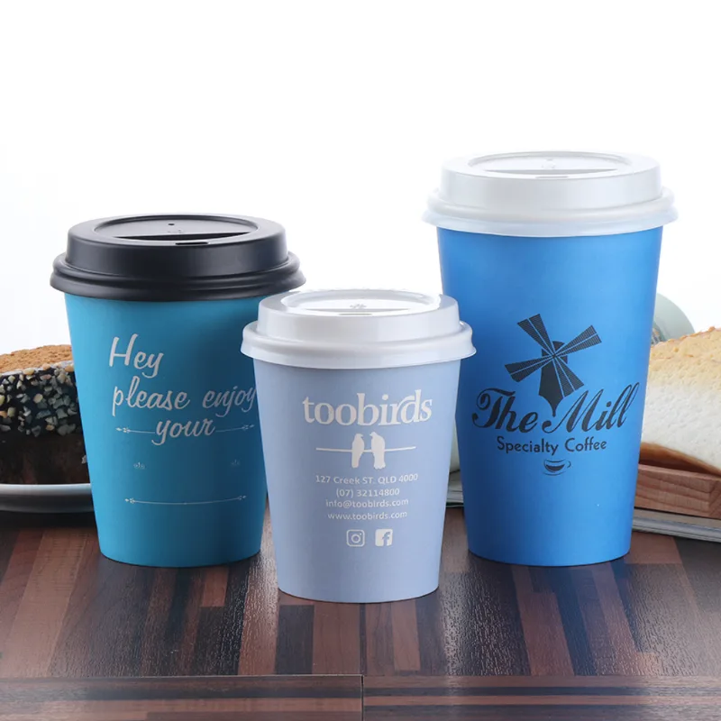 Custom Design Single Wall 8oz Disposable Hot Coffee Paper Cups paper cup