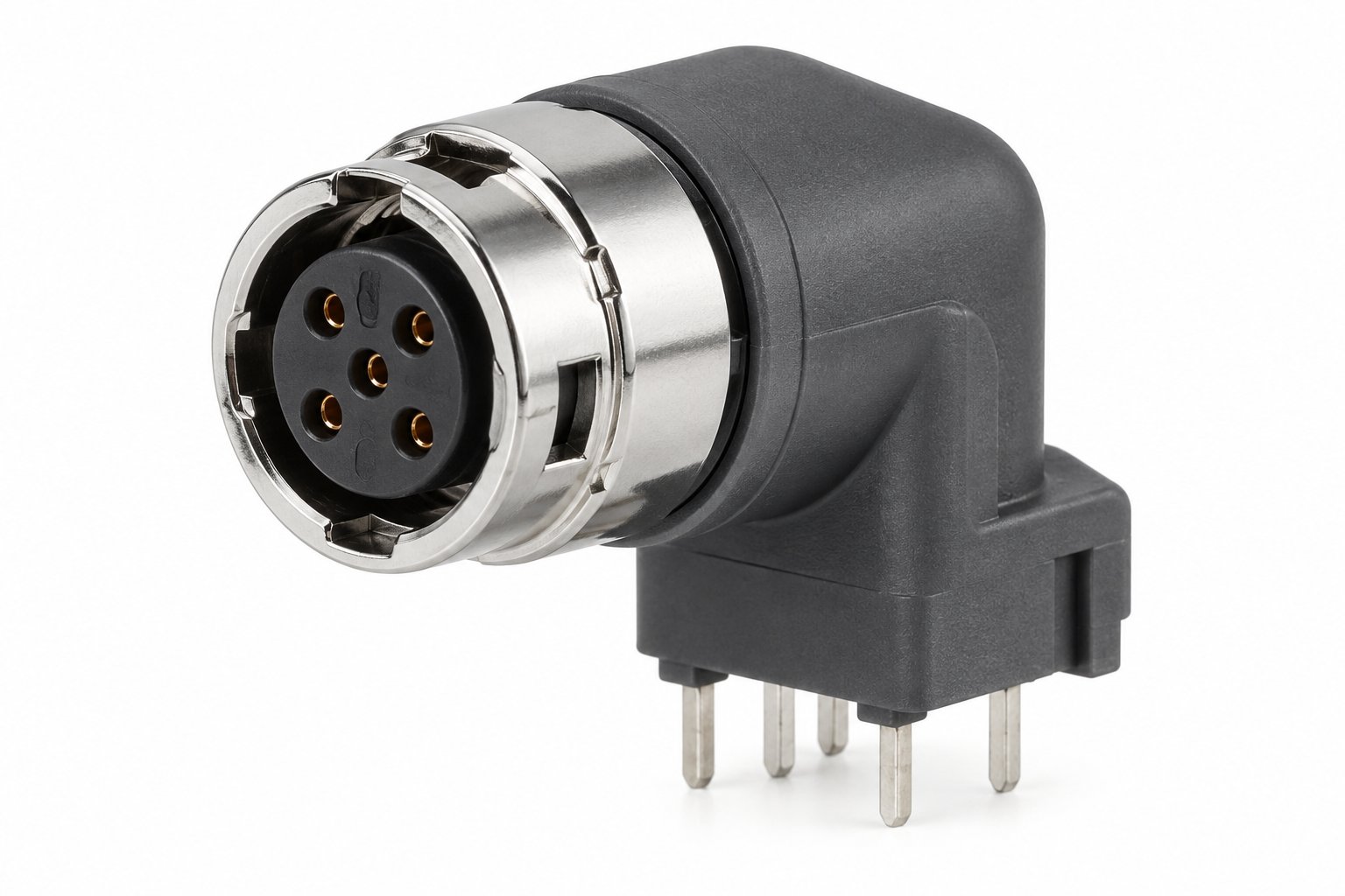S Series ZPL 90° Elbow PCB Socket
