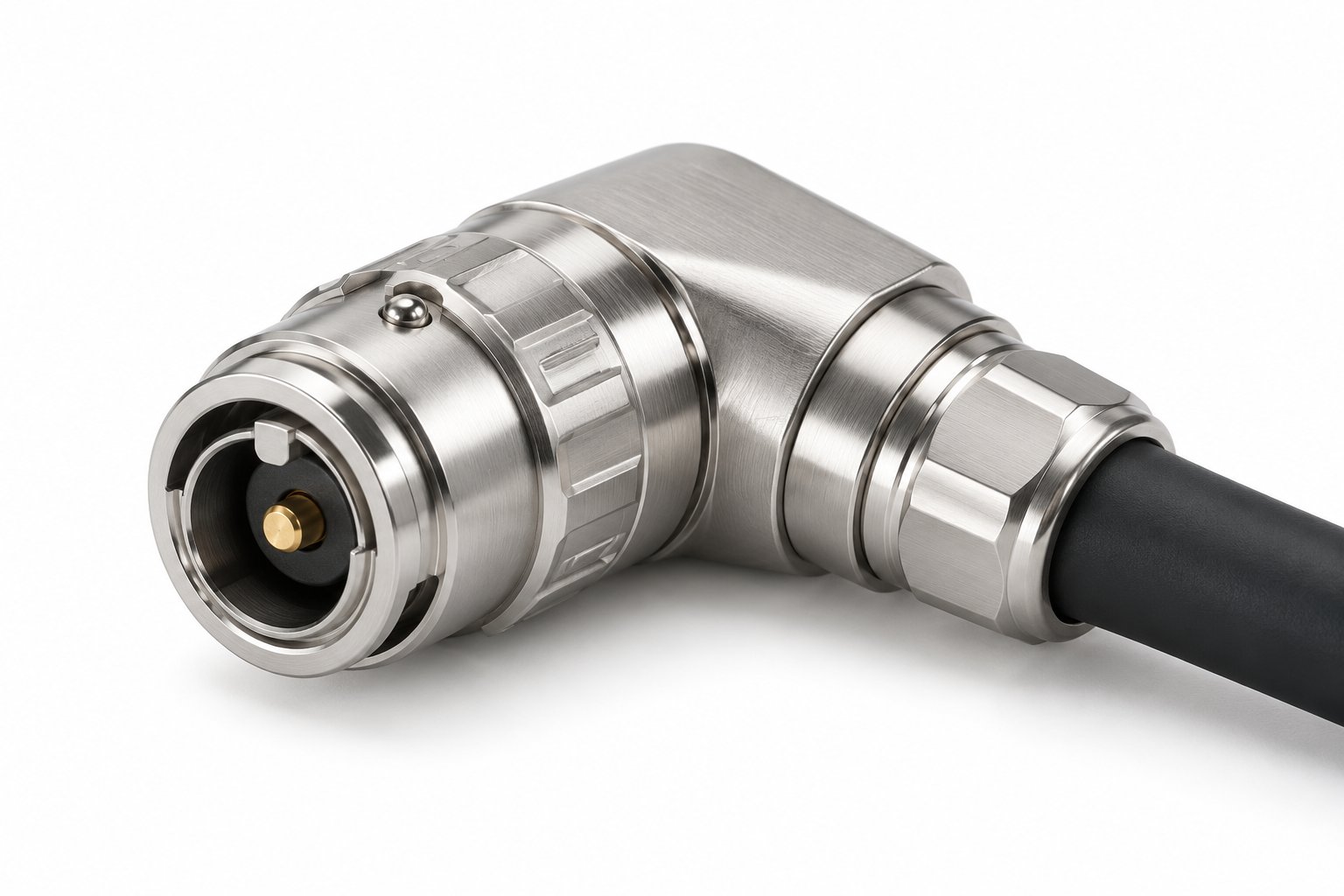 S Series TLA 90° Elbow Plug — Single Core