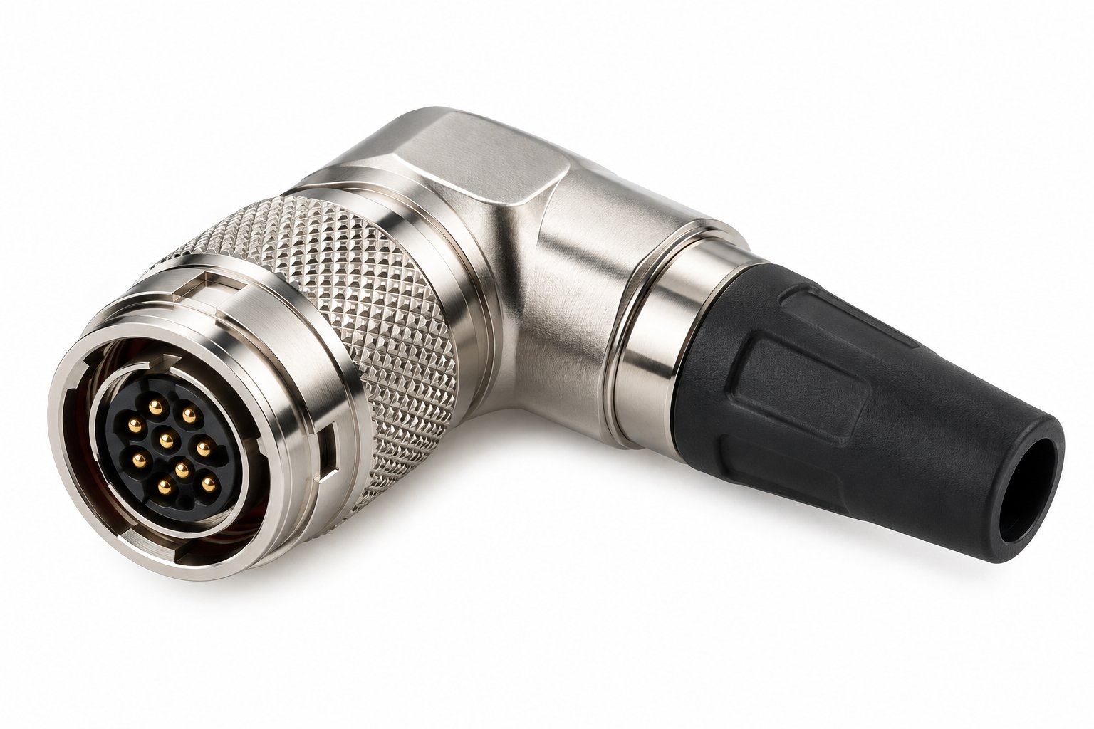 HR10 Machine Vision 90° Elbow Plug