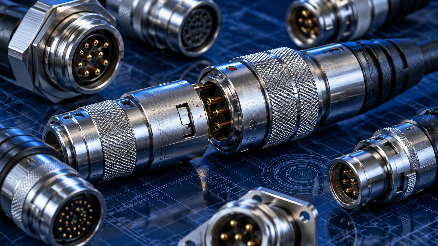 TRCONN Precision push-pull self-locking connectors