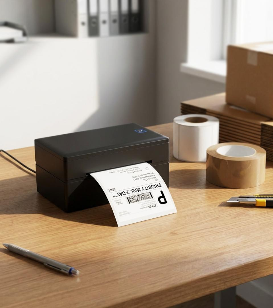 GD-985 Shipping Label Printer with Bluetooth and USB Connectivity