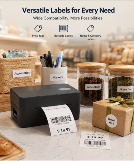 D400 Shipping Label Printer for E-commerce Order Fulfillment