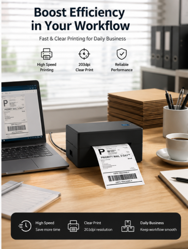 GD-985 Thermal Label Printer for Warehouse and Logistics Labels
