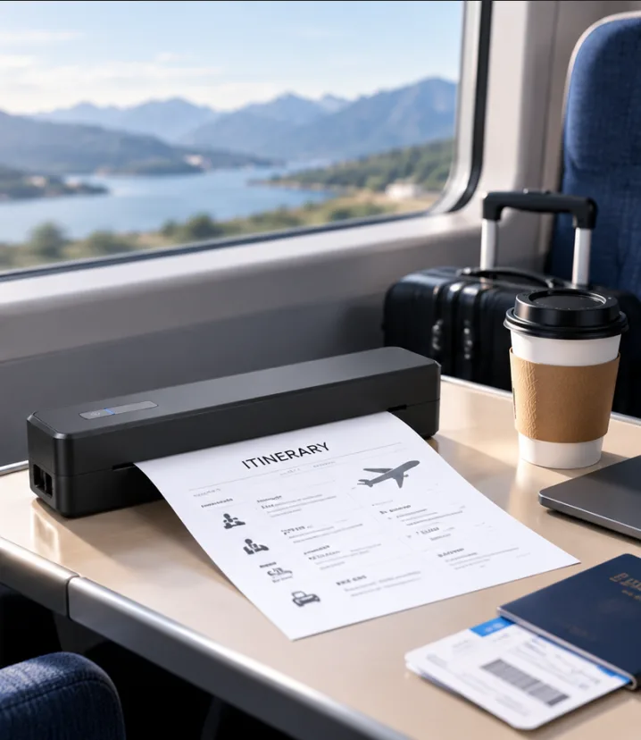 MT45 portable A4 thermal printer for business travel and mobile office