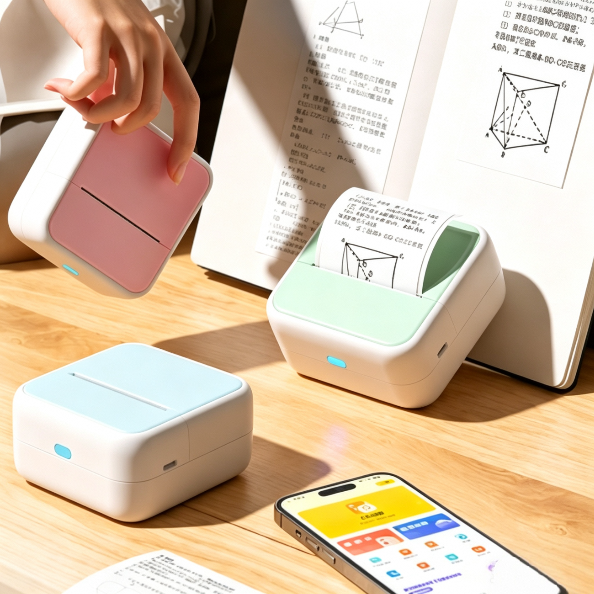 Mini Sticker Printer S1 Portable Bluetooth Thermal Printer