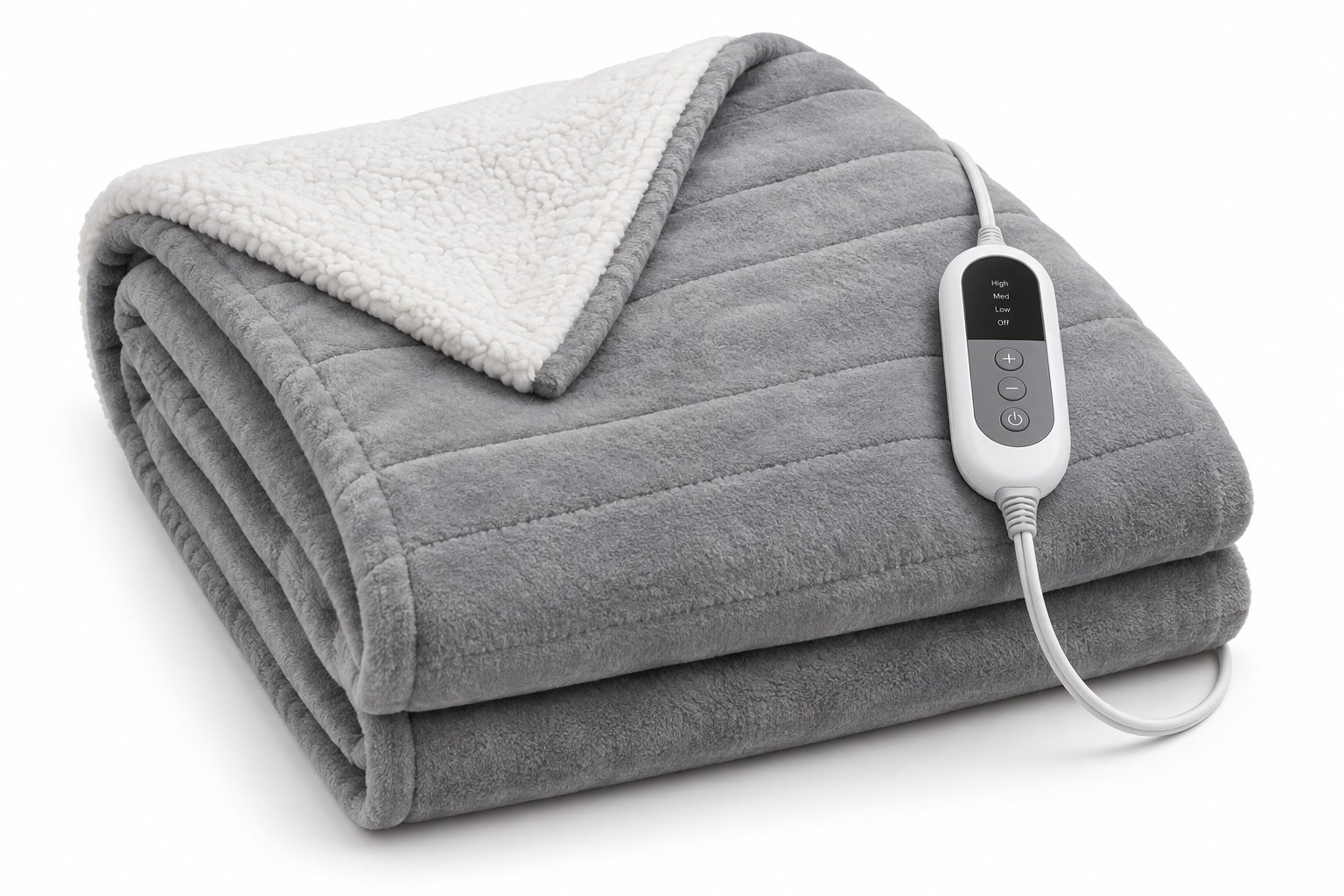 120W 3-Heat Soft Fleece Electric Blanket with Auto Shut-off 120W electric blanket