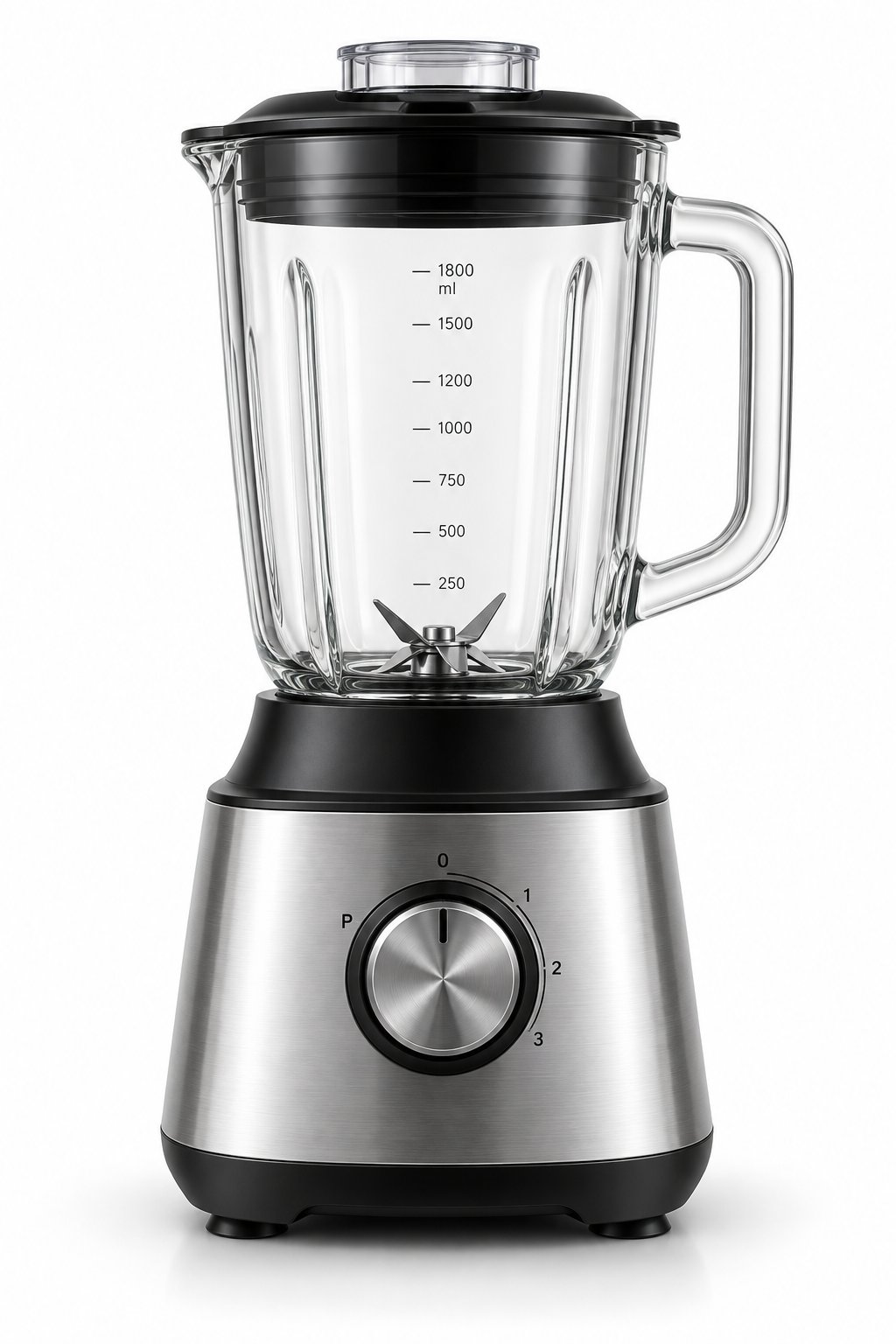 1000W 1.8L Glass Jar Blender with 3 Speeds & Pulse 1000W blender