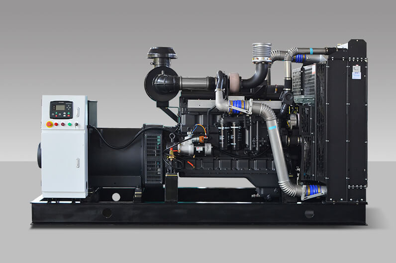 SDEC open type generator, front view with control panel on the left