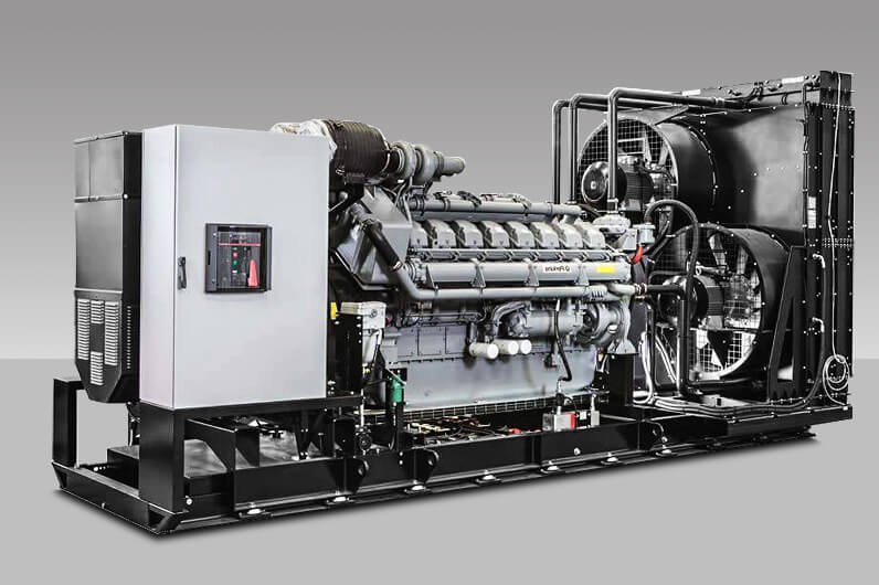 Large Perkins open type diesel generator set