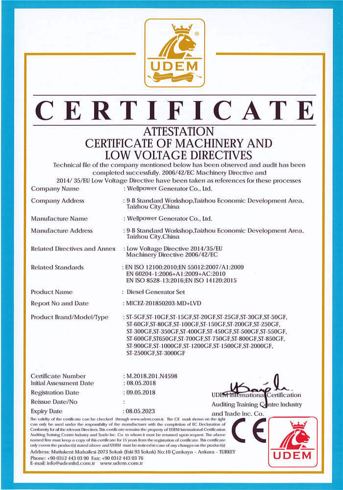 Jiangsu Qingzhiteng Power Equipment Co., Ltd certificate 4