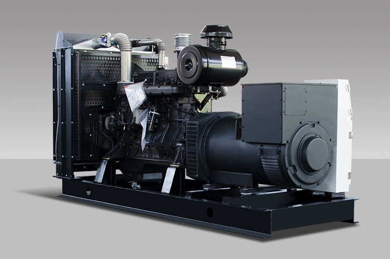 SDEC generator rear view showing alternator and engine