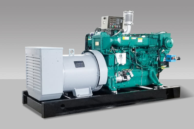 Weichai marine diesel generator with large alternator