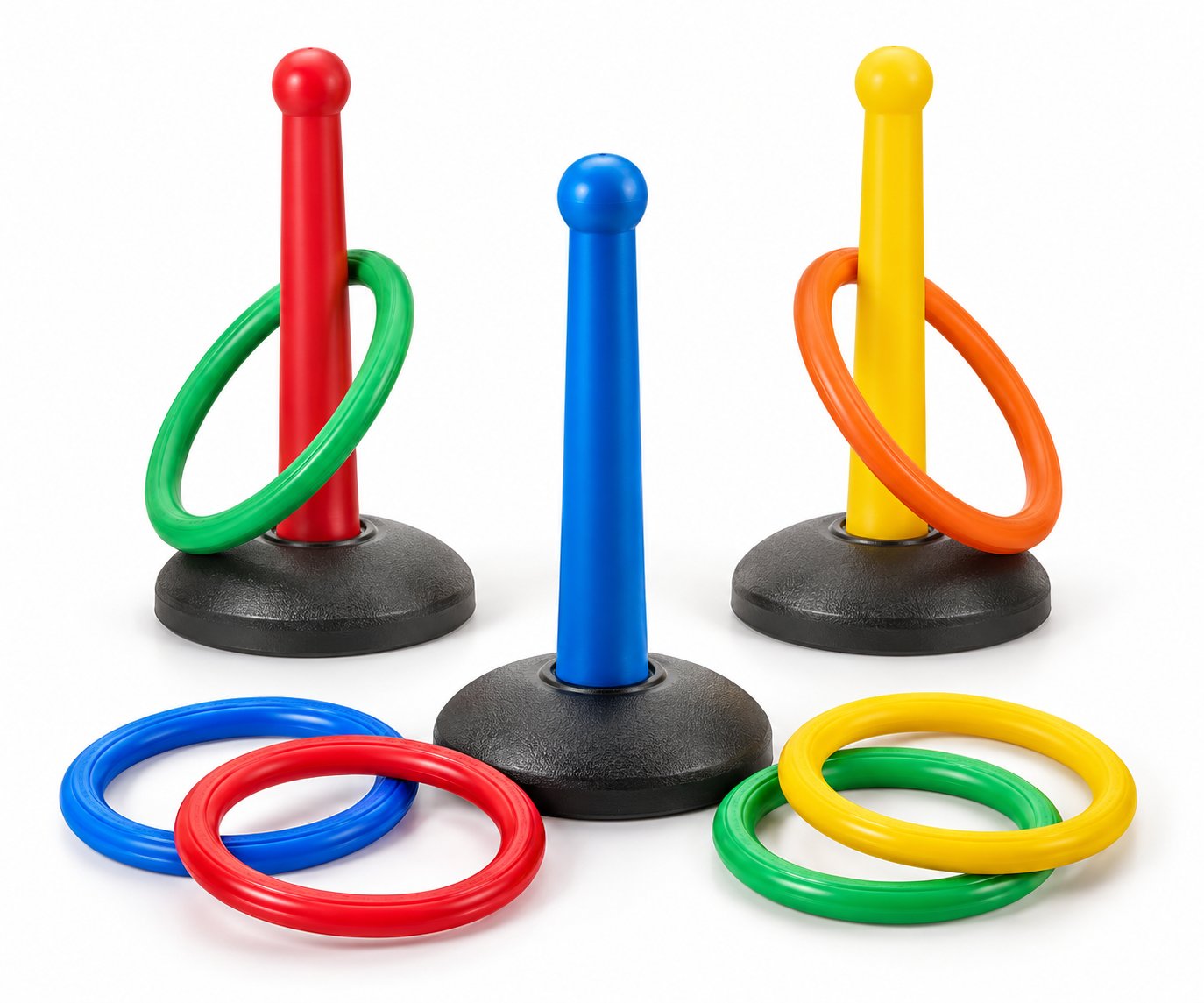 Ring Toss Garden Game Set with 6 Rings for Playgrounds ring toss garden game set