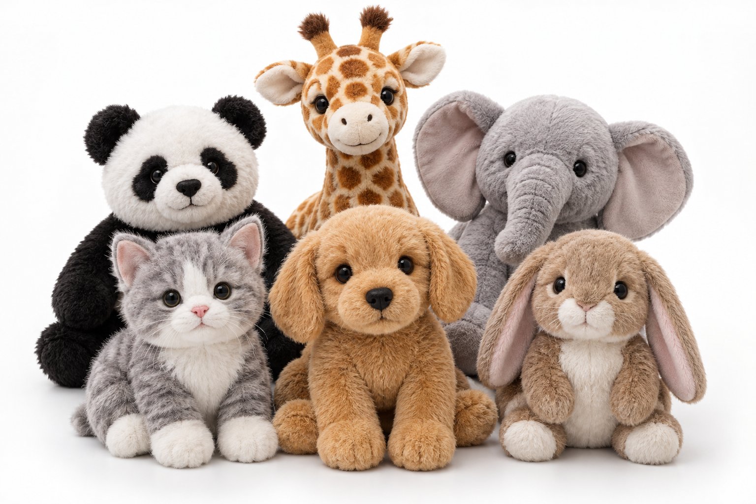 Plush Animal Assortment in Counter Display Box for Retail plush animal assortment display box