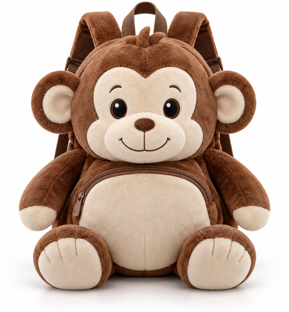 Plush Animal Backpack with Zip Compartment for Nursery plush animal backpack for kids