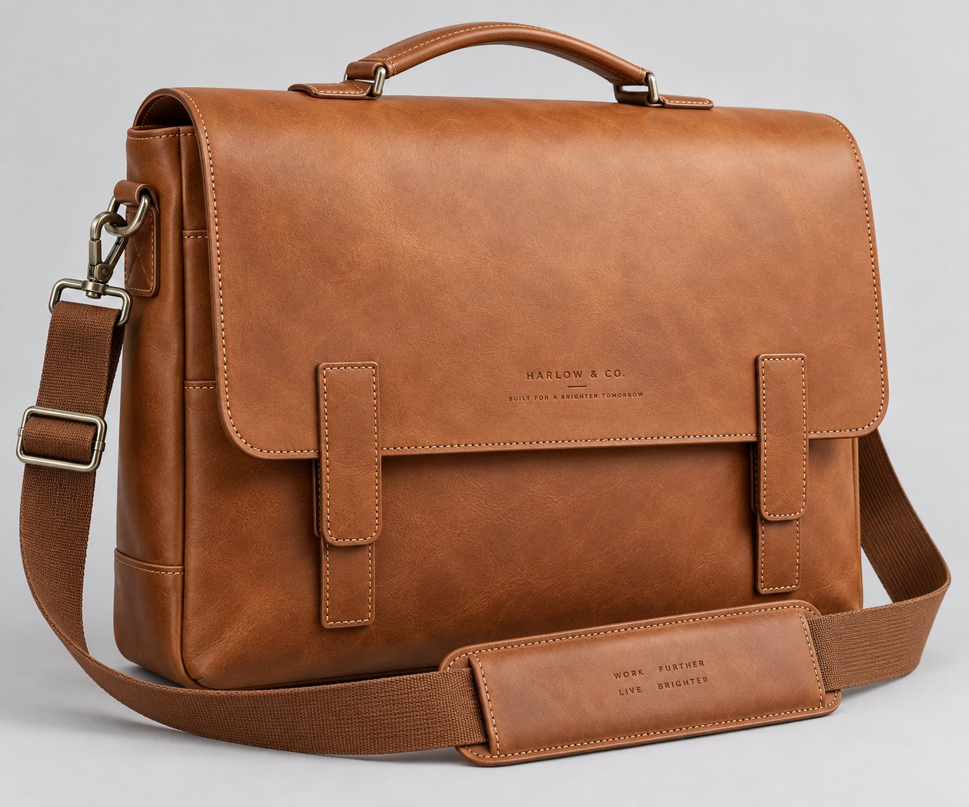 Leather Laptop Messenger Bag