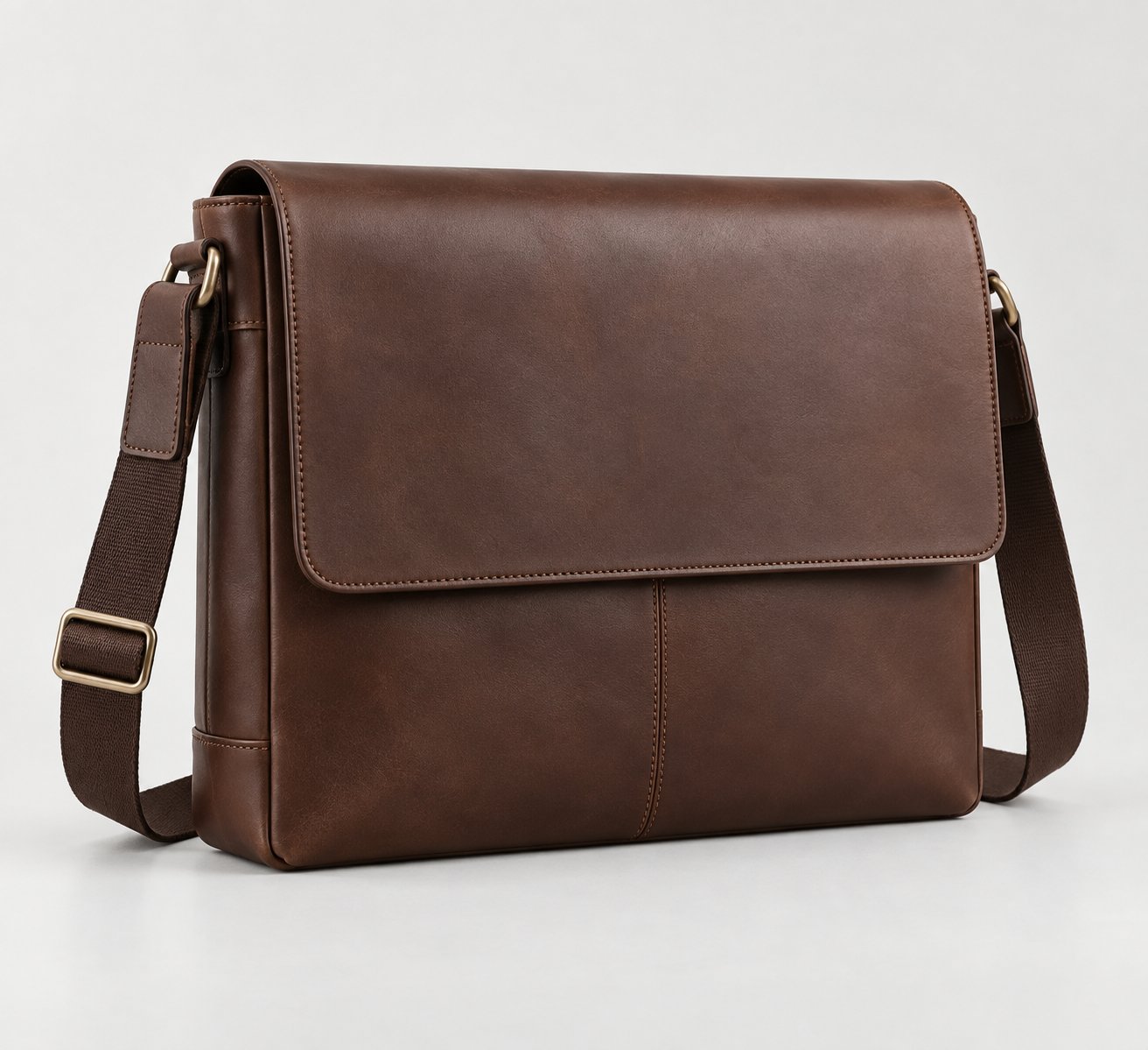 Leather Laptop Messenger Bag
