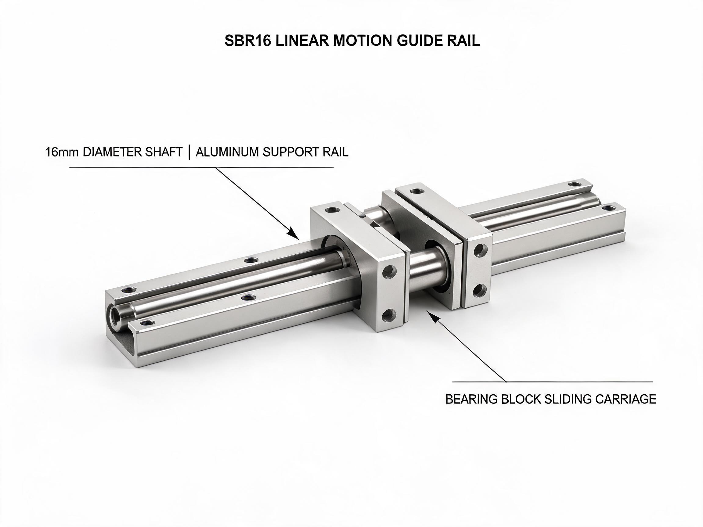 SBR16 Linear Motion Guide Rail Unit with Bearing Block SBR16 linear guide unit
