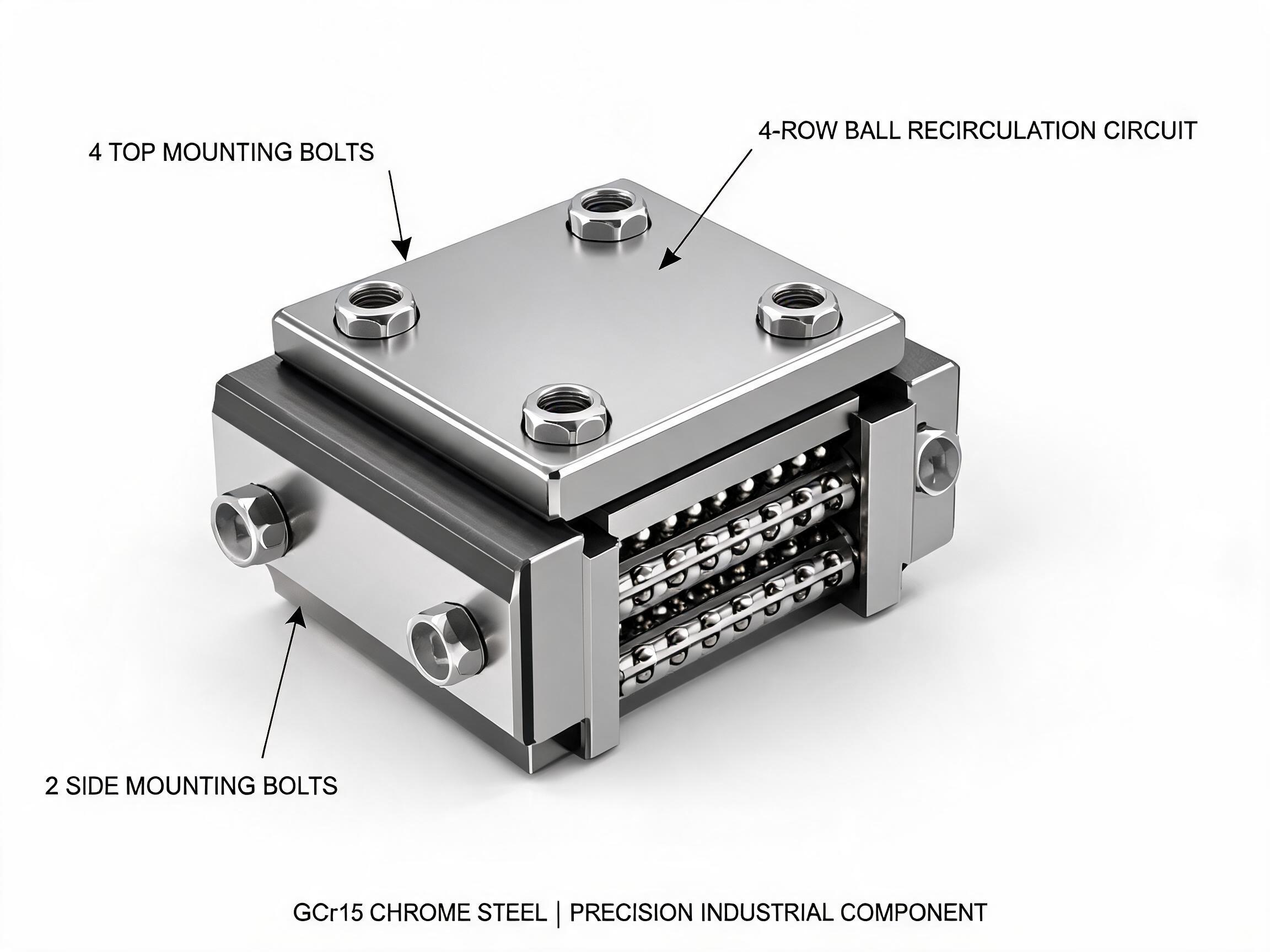 HGW Series Wide-Body Linear Guideway Carriage Block HGW25CA wide carriage block