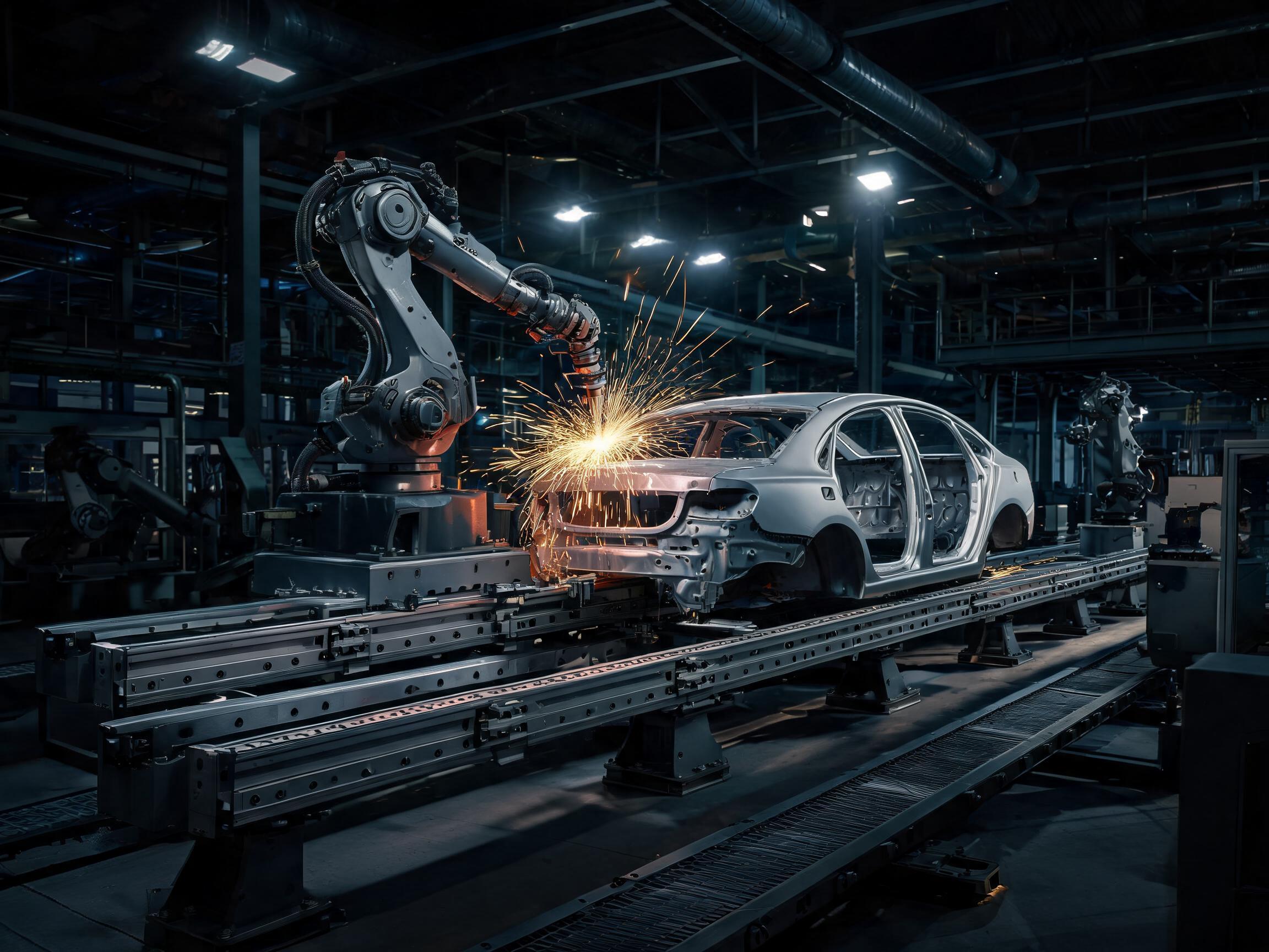 Case Study: HGR45 Heavy-Duty Guideway for Automotive Robot Welding Station case study
