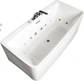 AT-9108 Classic Hydromassage Bathtub 1700x800x600mm AT-9108
