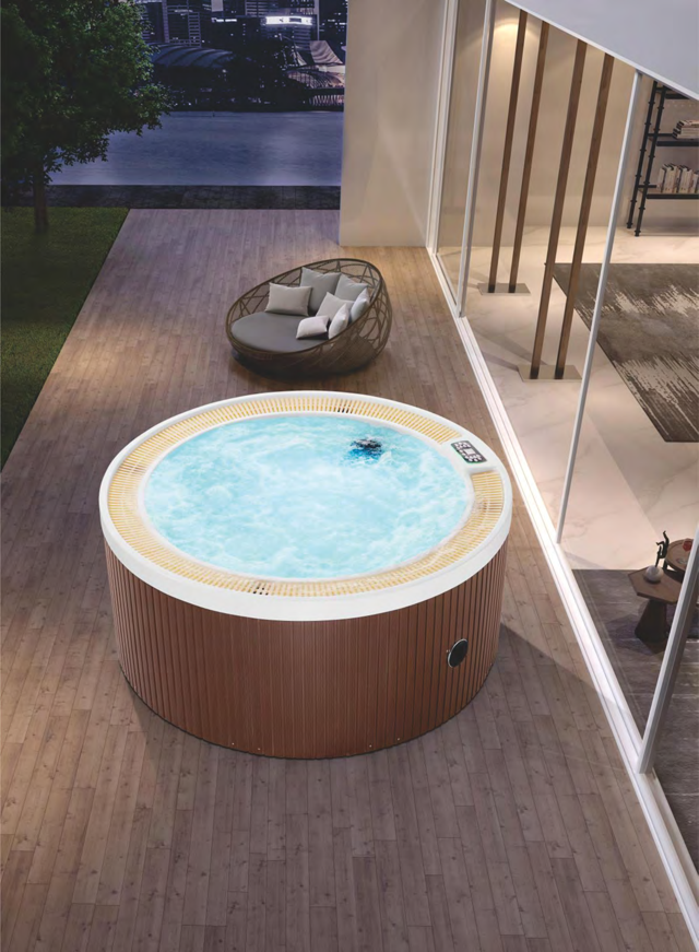 AT-9200 Outdoor Spa Bathtub 1800x1800x720mm outdoor spa