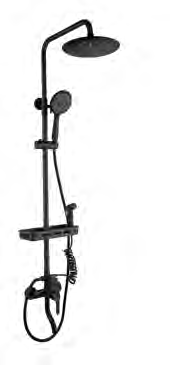 AS-8020H Matte Black Four-Function Shower Set shower set