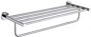 YJ-037 Bath Towel Rack with Shelf (304 Stainless Steel, Chrome) bath towel rack