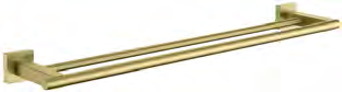 MJ-577FG Double Towel Rail (304 Stainless Steel, Golden) towel rail