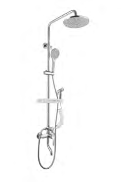 AS-8020 Four-Function Shower Set with Storage Shelf 405X155X850mm AS-8020
