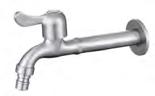 LT-2021 Washing Machine Faucet (Stainless Steel, Polished Silver) washing machine faucet