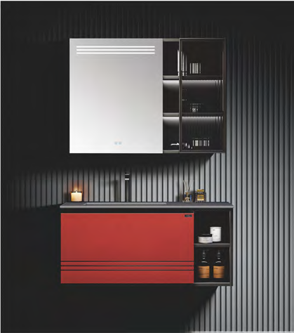 AF-3055 Stainless Steel Bathroom Vanity with LED Anti-Fog Mirror AF-3055