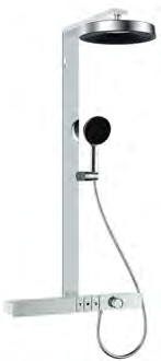 AS-8152 Aluminum Alloy Shower Panel with Waterfall Spout AS-8152
