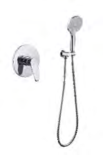 AS-8197 Single-Function Built-In Handheld Shower in Bright Silver AS-8197