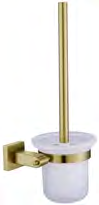 MS-027FG Toilet Brush Holder (304 Stainless Steel, Golden) toilet brush holder