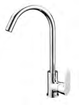 AS-3002 Chrome Kitchen Faucet 190x50x375mm kitchen faucet