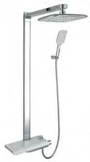 AS-8084 Shower Set with AY46-1 12" Rain Shower 401x472x1176mm AS-8084
