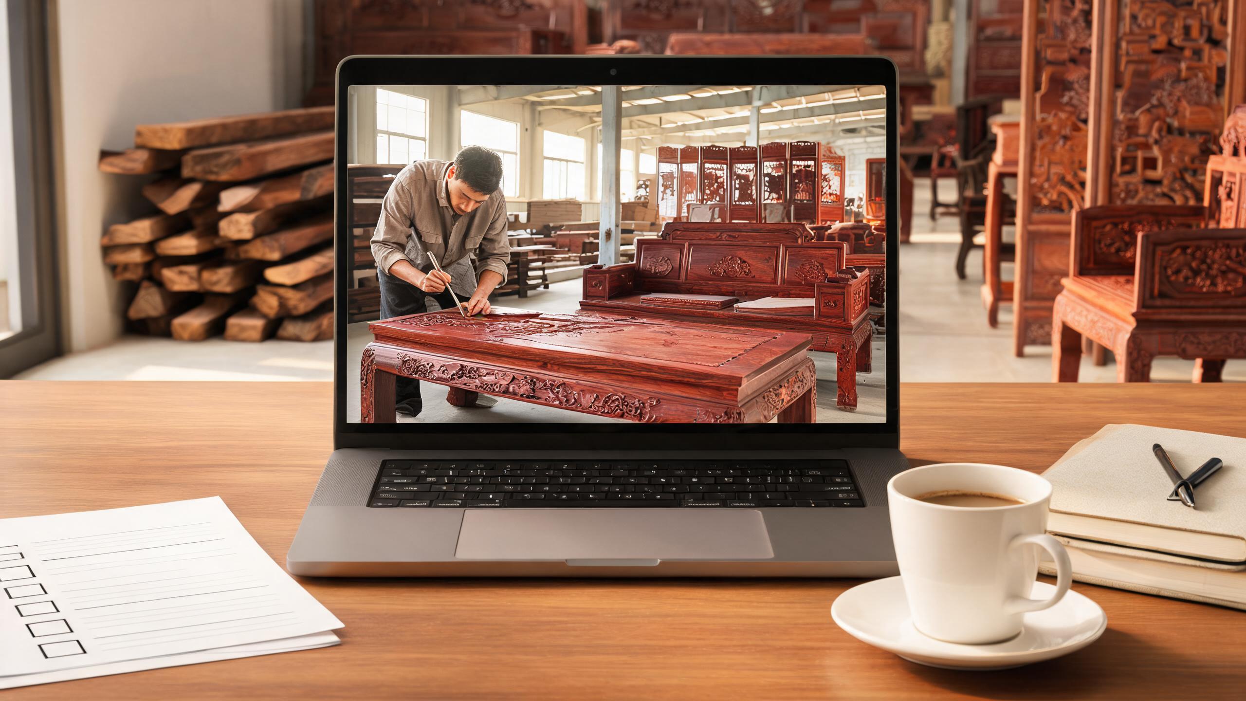 How Can You Conduct a Virtual Factory Audit of a Rosewood Furniture Factory Before Ordering? virtual factory audit