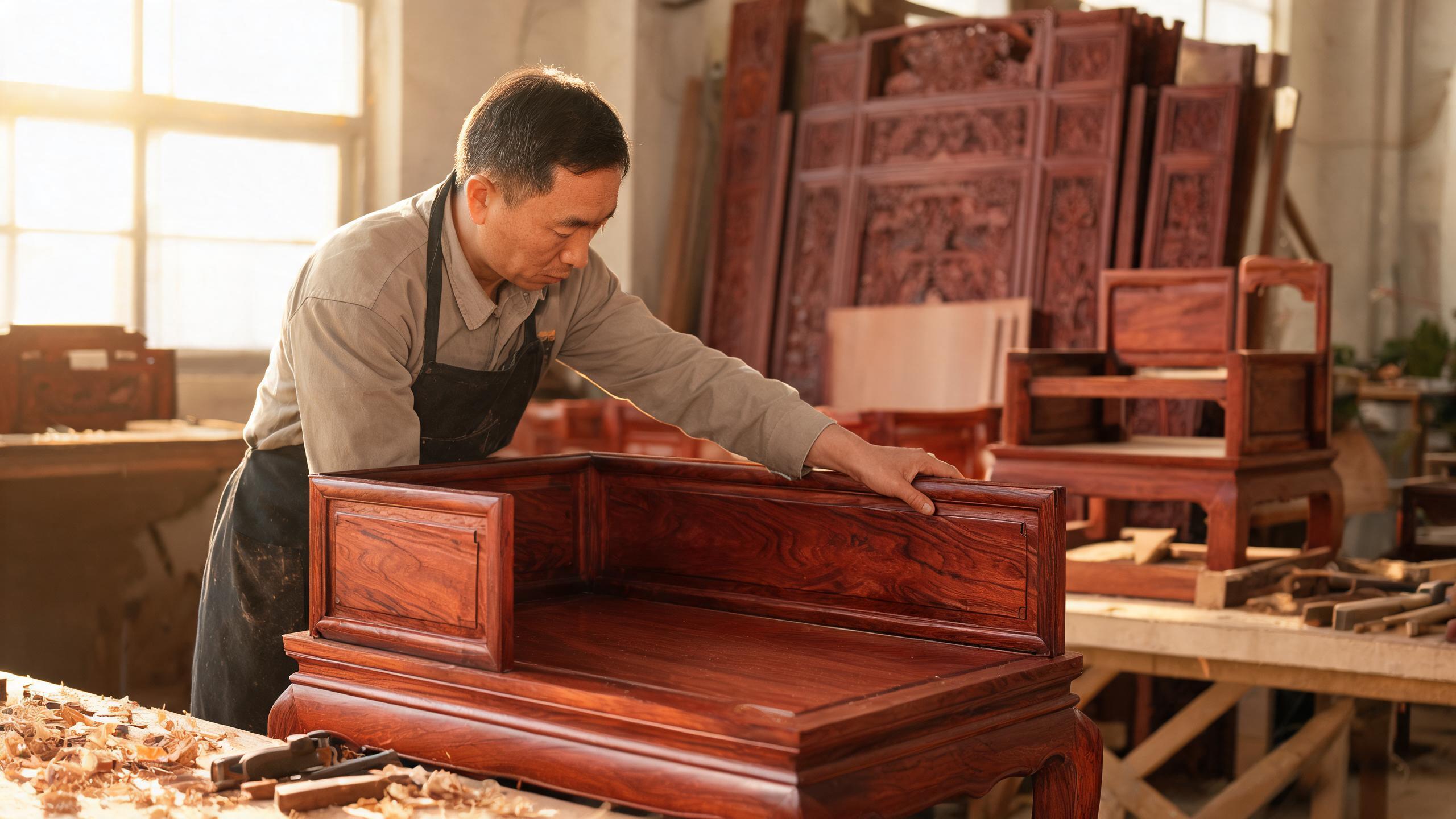 How Can a Rosewood Furniture Factory Ensure Consistent Wood Color and Grain Matching Across a Full Container Order? rosewood furniture factory