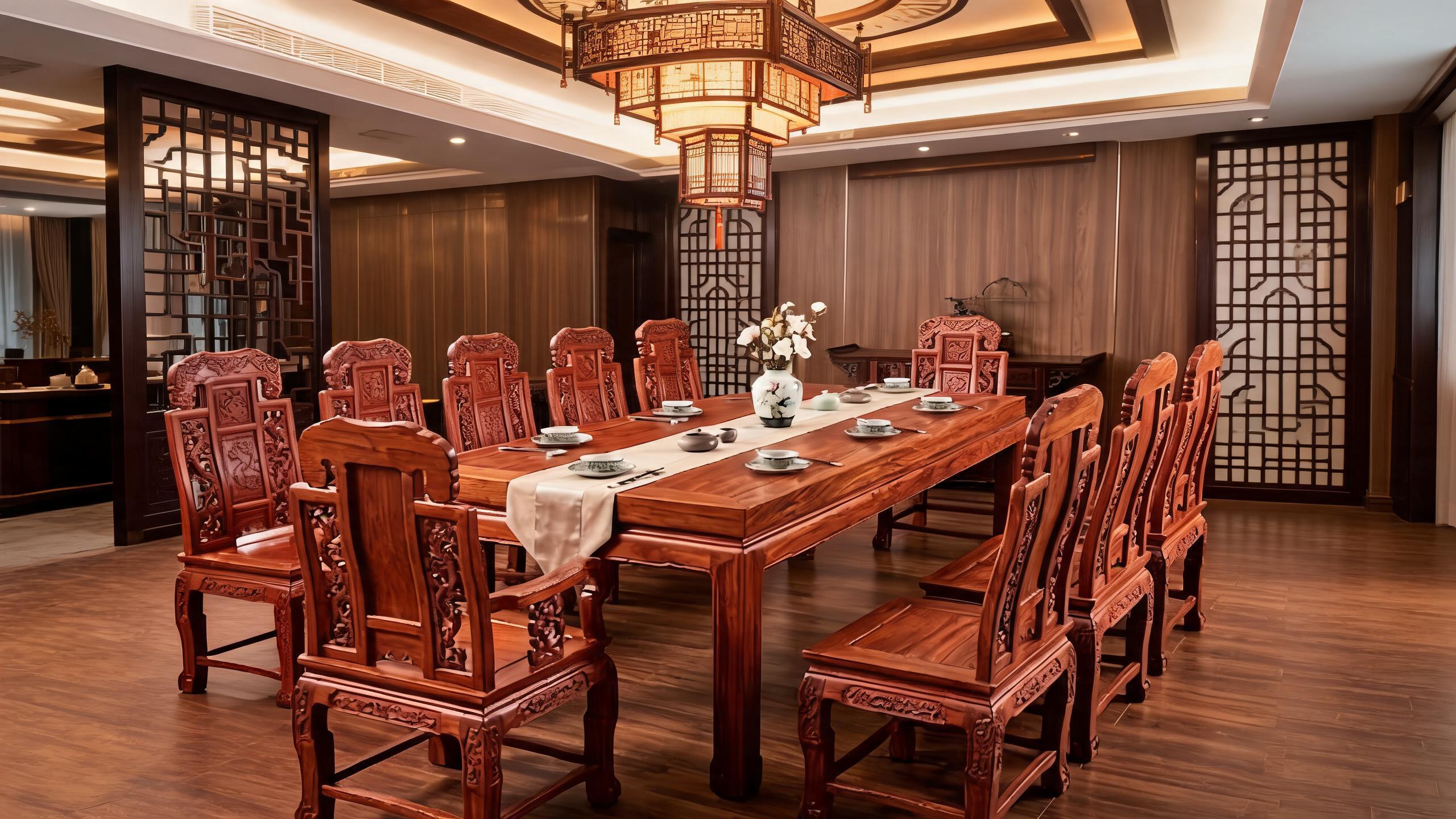 Which Rosewood Dining Table Set Size Should You Choose for Hotels, Villas and Restaurants?
