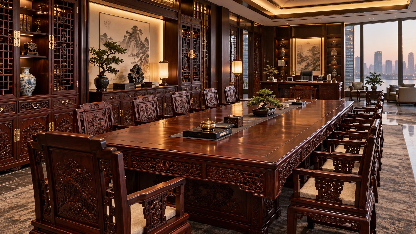 How Can Rosewood Furniture Elevate Executive Office and Boardroom Interiors for Corporate Projects?