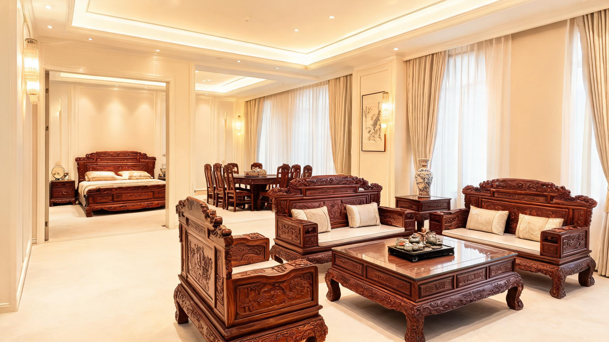How Do Rosewood Sofa, Dining, and Bedroom Sets Work Together for Whole House Furniture Projects?