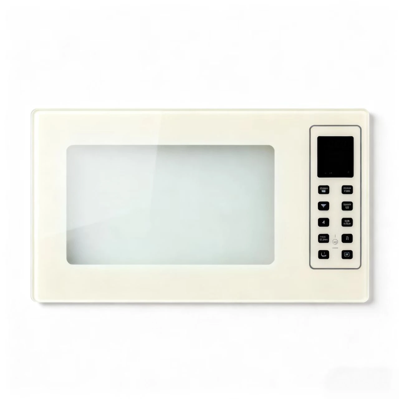 Explosion-proof glass panel installed on microwave door